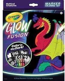 Crayola Glow Fusion Glow in The Dark Coloring Set