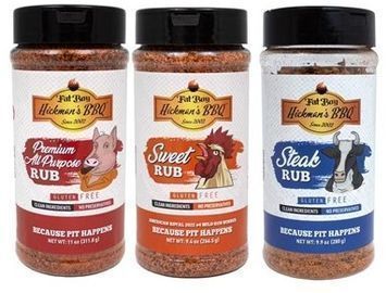 3 Pack of Fat Boy Hickman's BBQ Rubs Variety Pack
