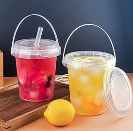 10 Pack of 33.81oz Large BPA Free Plastic Cups W/Lids & Straws