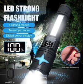 Four-Pointed Star Bright USB Rechargeable LED Flashlight