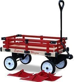 Millside Industries Convertible Wood Wagon Cart