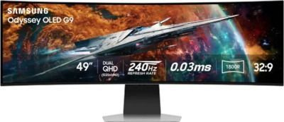 Samsung 49" Odyssey QD-OLED G9 DQHD 240Hz 0.03ms G-Sync Compatible Curved Smart Gaming Monitor