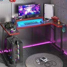 Bestier U-Shaped Gaming Desk