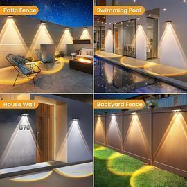 8 Pack of Apilab Solar Fence Lights