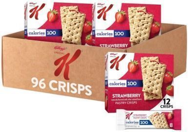 Special K Bar Pastry Crisps, Breakfast Bars, Strawberry, 96ct