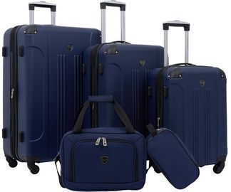 Travelers Club 5pc Chicago Hardside Expandable Spinner Luggage Set