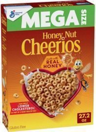 Honey Nut Cheerios, Mega Size, 27.2oz