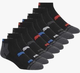 PUMA Men's Low Cut Socks, 8pk