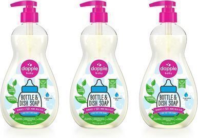 Dapple Hypoallergenic Dish Soap for Baby Bottles, 3 Count