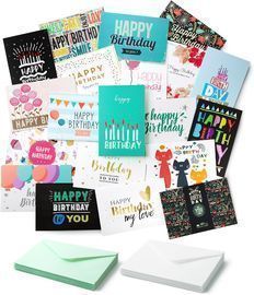 20 Pack of Mr. Pen Assorted Color Birthday Cards
