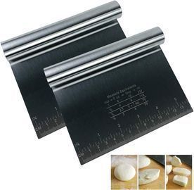 Stainless Steel Bench Scraper/Pastry Cutter, 2pk