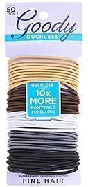 Goody Ouchless Elastic Hair Ties, 50ct