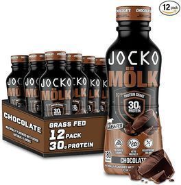 12 Pack of Jocko Molk Keto Friendly Chocolate Protein Shakes, 12 Fl. Oz.
