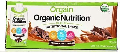 ORGAIN Organic Creamy Chocolate Fudge Shake, 12pk
