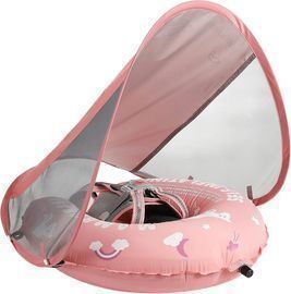 Mambobaby Self-Inflating Baby Swim Float with Canopy