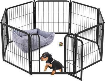 Homeplus Dog Playpen for Indoor Use, Heavy Duty 24 Inch 8 Panels
