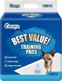 COCOYO Best Value Training Pads, 22" by 22", 100 Count