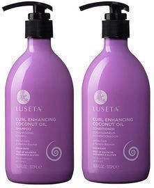 Luseta Curly Hair Shampoo & Conditioner Set with Coconut Oil, Sulfate Free, 16.9Fl Oz  2
