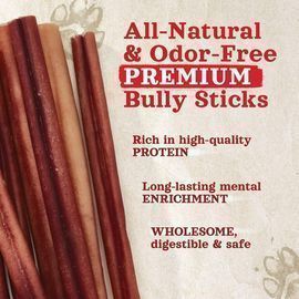 Natural Farm Odor-Free Bully Sticks (6", 20 Pack)
