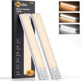 2 Pack of Type C Rechargeable Gritin Under Cabinet Lighting