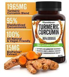 FarmHaven Turmeric Curcumin W/BioPerine Black Pepper, 90 Capsules