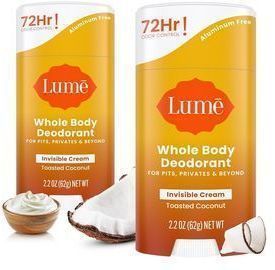 2 Pack of Lume Whole Body Deodorat W/72 Hour Odor Control