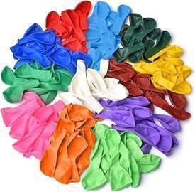Thickened Latex Balloons, 120 Pieces Assorted Colors