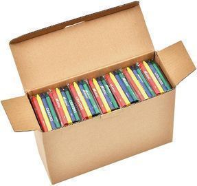 Madisi Crayons Bulk Pack, Regular Size, 4 Colors, 150 Packs, 600 Count