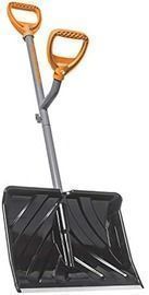 18" Impact Resistant Snow Shovel w/ 48" Steel Shaft and Push/Scoop Combination Blade