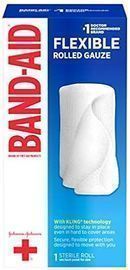BAND-AID Brand Flexible Rolled Gauze 4" x 2.5YDS