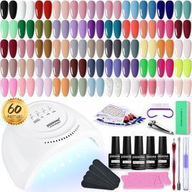 60 Piece Gel Nail Polish Kit