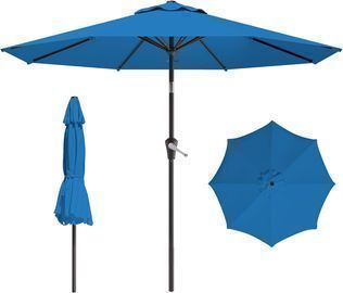 9' Patio Umbrella with Push Button Tilt and Crank