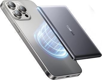 Ultra Slim Wireless Portable Charger with USB-C Cable