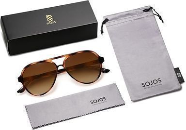 Sojos Classic Polarized Aviator Sunglasses (Various Colors)
