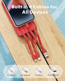 Charmast Portable 10000mAh Charger W/Built in Cables