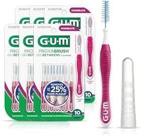 GUM Proxabrush Go-Betweens, Moderate, 10ct, 6pk