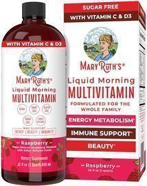 MaryRuth's Liquid Morning Multivitamin, Raspberry, 32oz