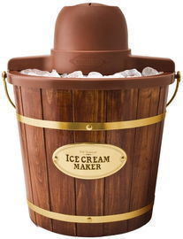 Nostalgia 4qt Wood Bucket Ice Cream Maker