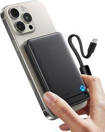 INIU 10000mAh Qi2 Certified 45W MagSafe Power Bank w/ USB-C Cable
