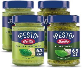 Barilla Creamy Genovese and Rustic Basil Pesto Sauce, Pack Of 4