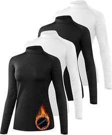 Women's Thermal Long Sleeve Tops, 4pk