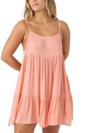 O'Neill Women's Saltwater Solids Rilee Crinkle Cover-Up Mini Dress