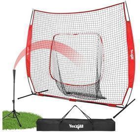 Yes4All 7x7ft Baseball Net with Batting Tee