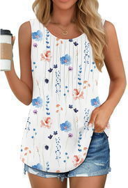 Fantaslook Womens Dressy Casual Sleeveless Blouse