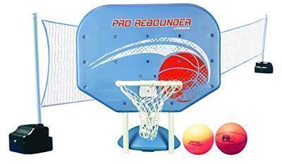 Poolmaster Pro Rebounder Swimming Pool Basketball and Volleyball Game Combo