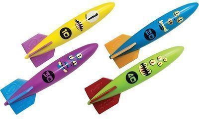 SwimWays Toypedo Bandits Pool Diving Toys, 4pk