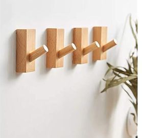 Adhesive Wall Hooks, 4pk
