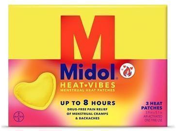 Midol Heat Vibes Menstrual Pain Relief Patches, 3pk