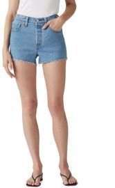 Levi's Women's 501 Button Fly Cotton High-Rise Denim Shorts