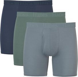 Hanes Men's Supersoft Underwear Boxer Briefs, 3pk